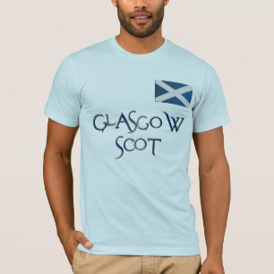 Glasgow FLAG of SCOTLAND Patriotic T - Shirt
