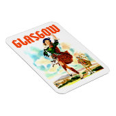 Glasgow, Frau in Kilt, Magnet (Rechte Seite)