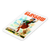 Glasgow, Frau in Kilt, Magnet (Linke Seite)