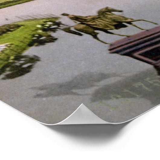 Glasgow George Square Poster (Ecke)