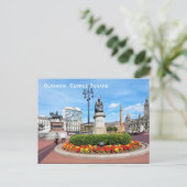 Glasgow, George Square, Schottland Postkarte (Stehend Vorderseite)