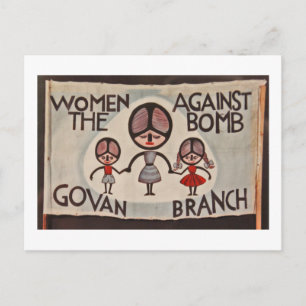 Glasgow Govan Women Against the Bomb Postkarte
