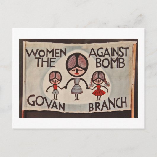 Glasgow Govan Women Against the Bomb Postkarte (Vorderseite)