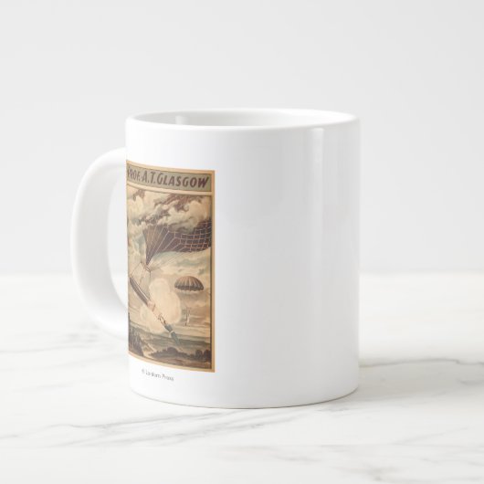 Glasgow Hot Air Balloon Circus Theater Poster Jumbo-Tasse (Vorderseite Links)