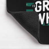 Glasgow ist grün und weiß mousepad (Ecke)