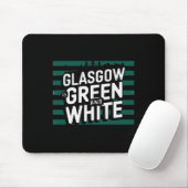 Glasgow ist grün und weiß mousepad (Mit Mouse)