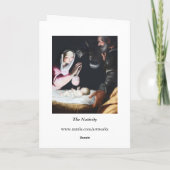 Glasgow-Kathedralen-WeihnachtsGeburt Feiertagskarte (Rückseite)