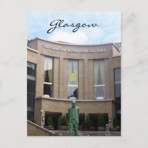 Glasgow-Konzertsaal Postkarte