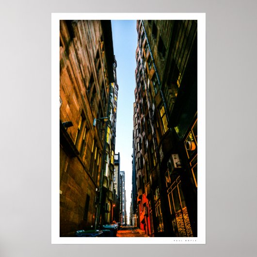 Glasgow Lane Poster (Vorne)