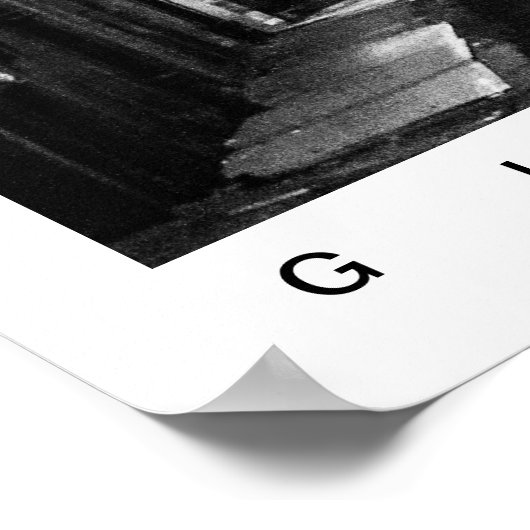 Glasgow Lane Poster (Ecke)