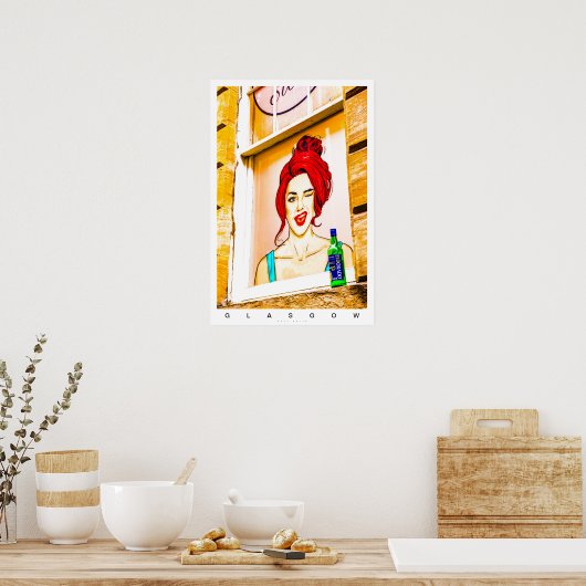 Glasgow Lane Poster (Küche)