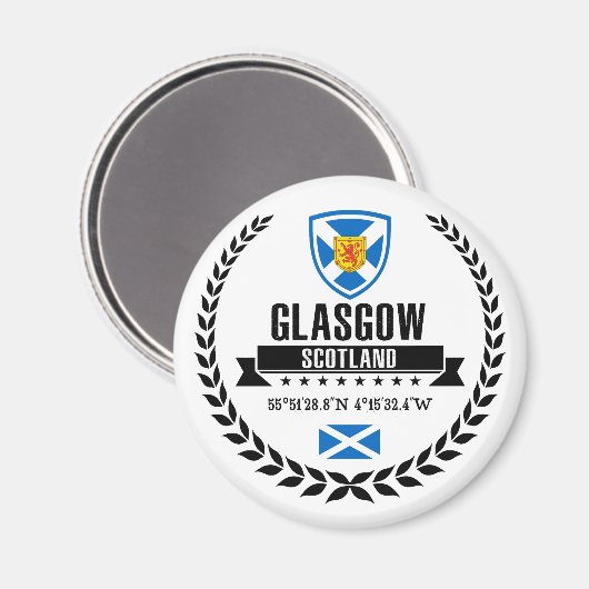 Glasgow Magnet (Vorderseite/Rückseite)