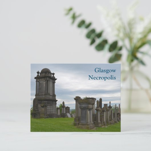 Glasgow Necropolis Graves Postcard Postkarte (Stehend Vorderseite)