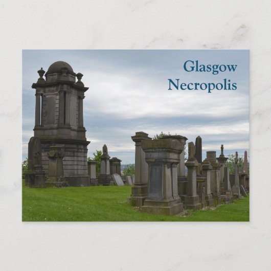 Glasgow Necropolis Graves Postcard Postkarte (Vorderseite)