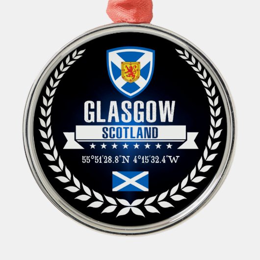 Glasgow Ornament Aus Metall (Vorne)