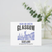 Glasgow Postkarte (Stehend Vorderseite)