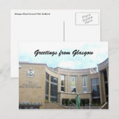Glasgow Postkarte (Vorne/Hinten)
