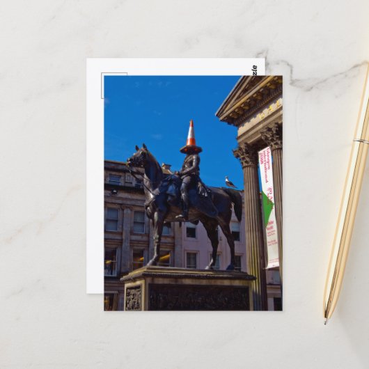 Glasgow Postkarte (Vorderseite/Rückseite Beispiel)