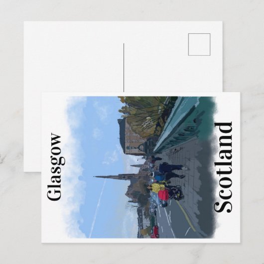 Glasgow-Postkarte Postkarte (Vorne/Hinten)