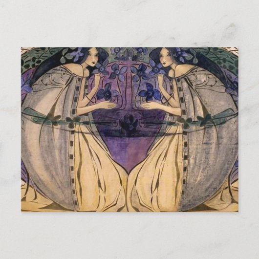Glasgow School Frances Macdonald MacNair Spring Postkarte (Vorderseite)