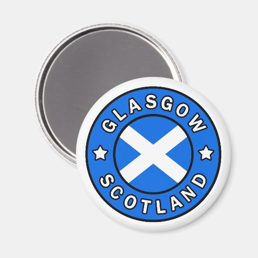Glasgow Schottland Magnet (Vorderseite/Rückseite)