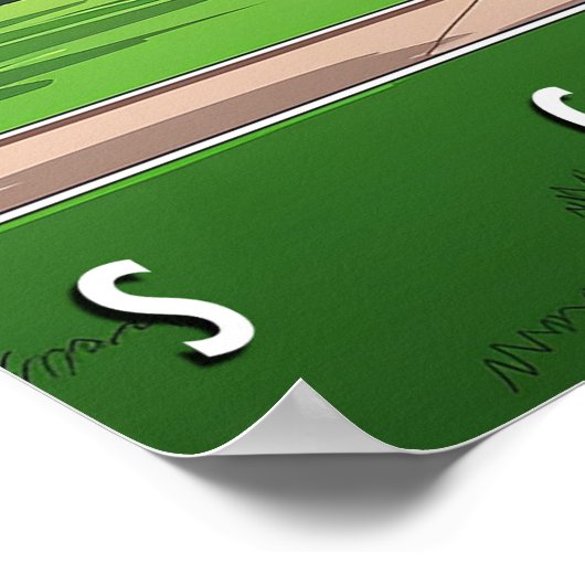 Glasgow, Schottland Poster (Ecke)