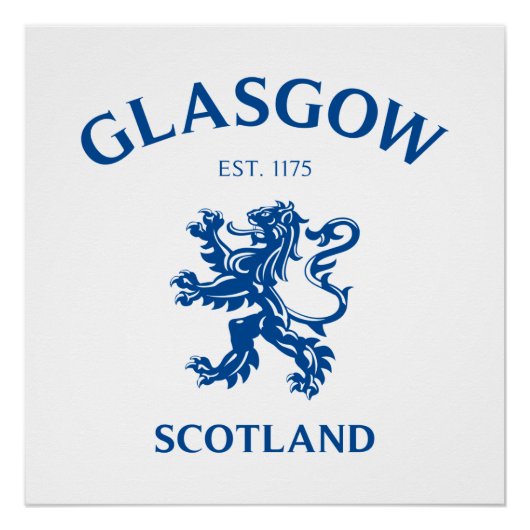 Glasgow Schottland Poster (Vorderseite)