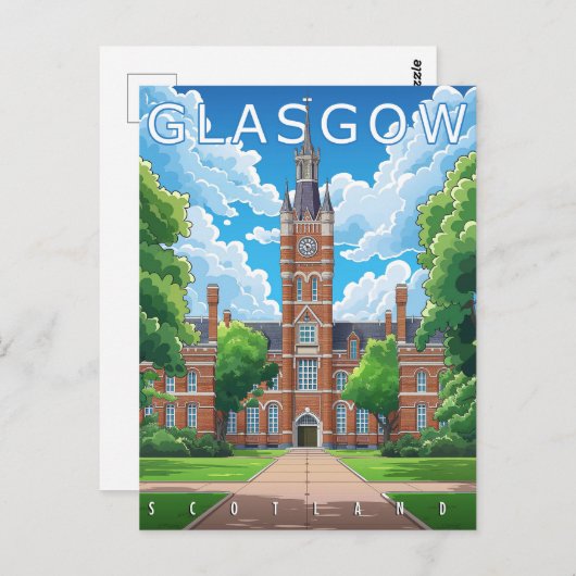 Glasgow, Schottland Postkarte (Vorne/Hinten)