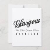 Glasgow Schottland "The Liear Green Place" (Vorderseite)