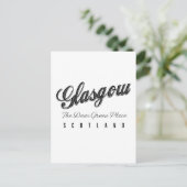 Glasgow Schottland "The Liear Green Place" Postkarte (Stehend Vorderseite)