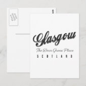 Glasgow Schottland "The Liear Green Place" Postkarte (Vorne/Hinten)