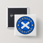 Glasgow Scotland Button (Vorne & Hinten)