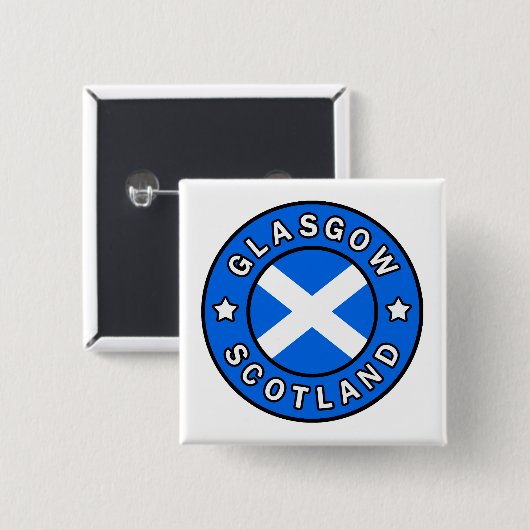Glasgow Scotland Button (Vorne & Hinten)