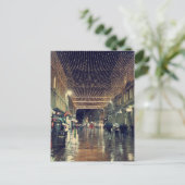 Glasgow Scotland Christmas Lights Feiertagspostkarte (Stehend Vorderseite)