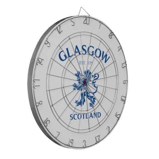 GLASGOW, SCOTLAND DARTSCHEIBE (Vorderseite Links)