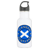 Glasgow Scotland Edelstahlflasche (Vorderseite)