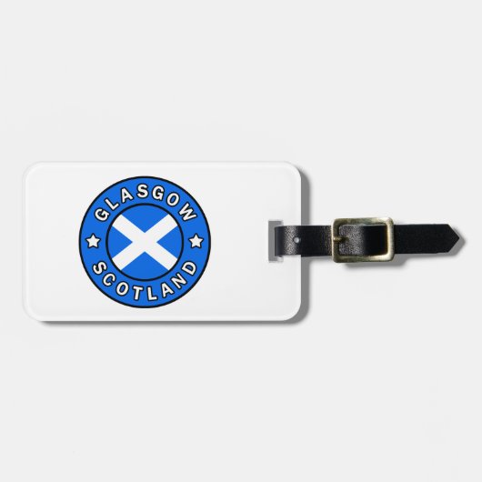 Glasgow Scotland Gepäckanhänger (Vorderseite horizontal)