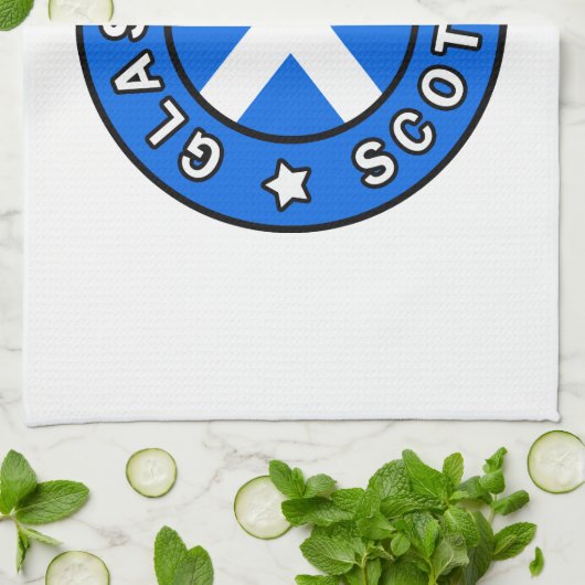 Glasgow Scotland Geschirrtuch (Gefaltet)