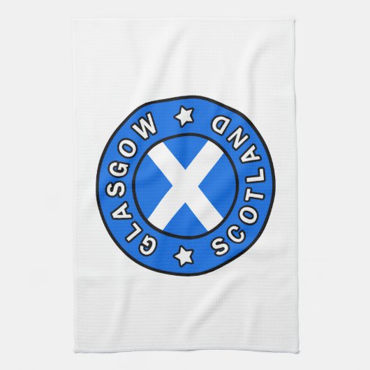 Glasgow Scotland Geschirrtuch (Vertikal)