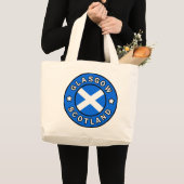 Glasgow Scotland Jumbo Stoffbeutel (Vorderseite (Produkt))