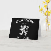 GLASGOW, SCOTLAND KARTE (Gelbe Blume)