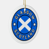 Glasgow Scotland Keramik Ornament (Rechts)
