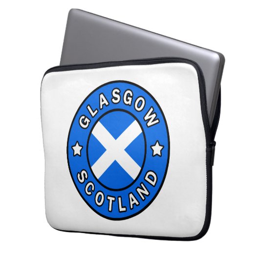 Glasgow Scotland Laptopschutzhülle (Vorderseite Links)