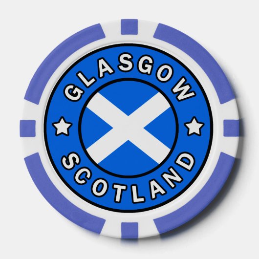 Glasgow Scotland Pokerchips (Vorderseite)