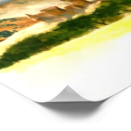 Glasgow Scotland Poster (Ecke)