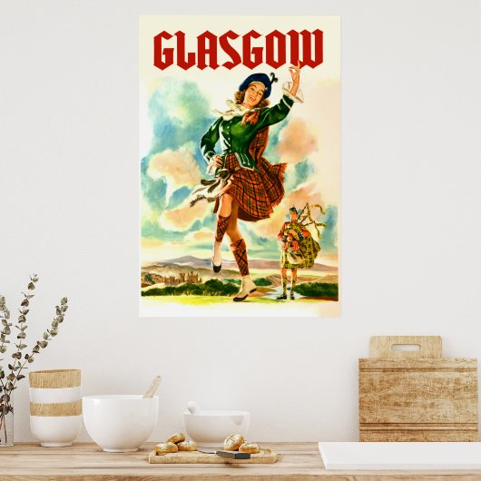 Glasgow Scotland Poster (Küche)