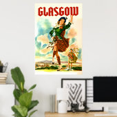 Glasgow Scotland Poster (Heimbüro)