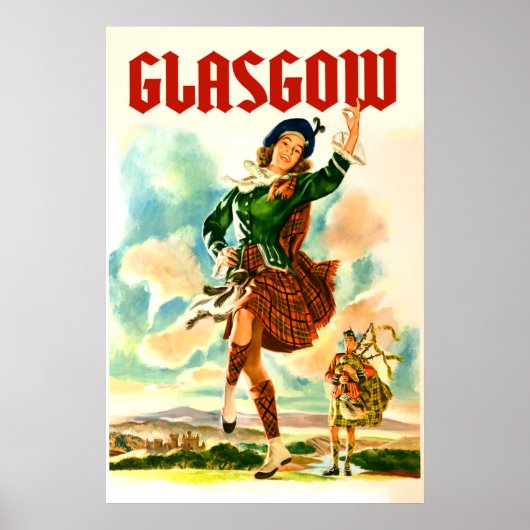 Glasgow Scotland Poster (Vorne)
