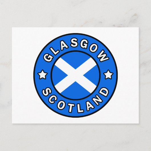 Glasgow Scotland Postkarte (Vorderseite)