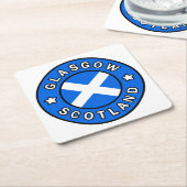 Glasgow Scotland Rechteckiger Pappuntersetzer (angewinkelt)
